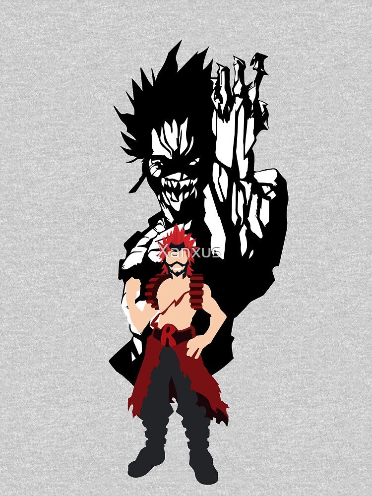 kirishima with no shirt