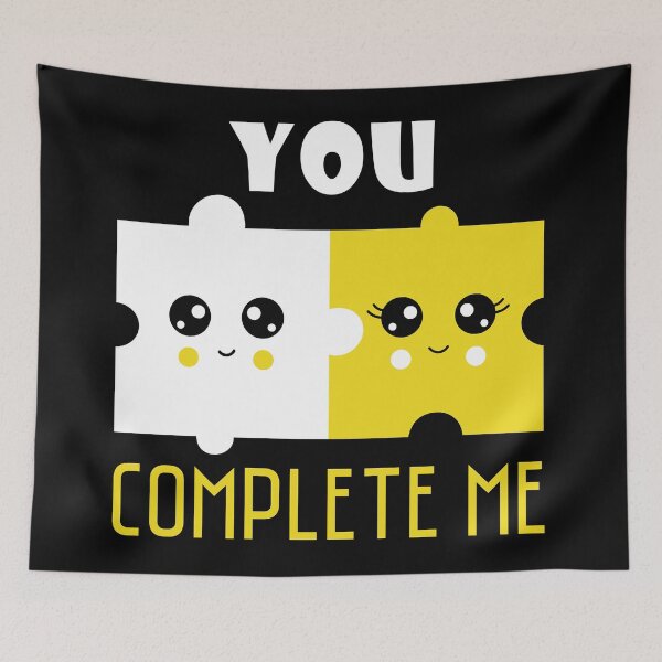 Item preview, You Complete Me Puzzled Pieces designed and sold by Hic21.
