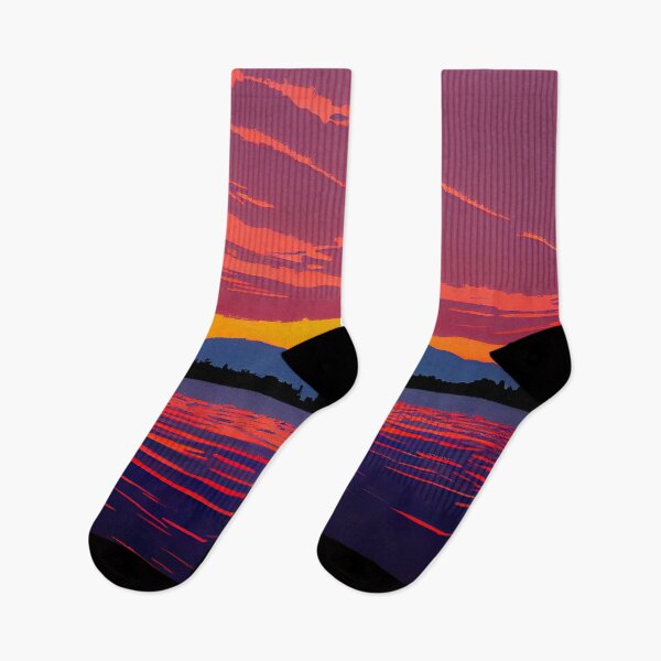 Item preview, Old Harbor Sunset: Silkscreen Landscape designed and sold by Studio Axis.