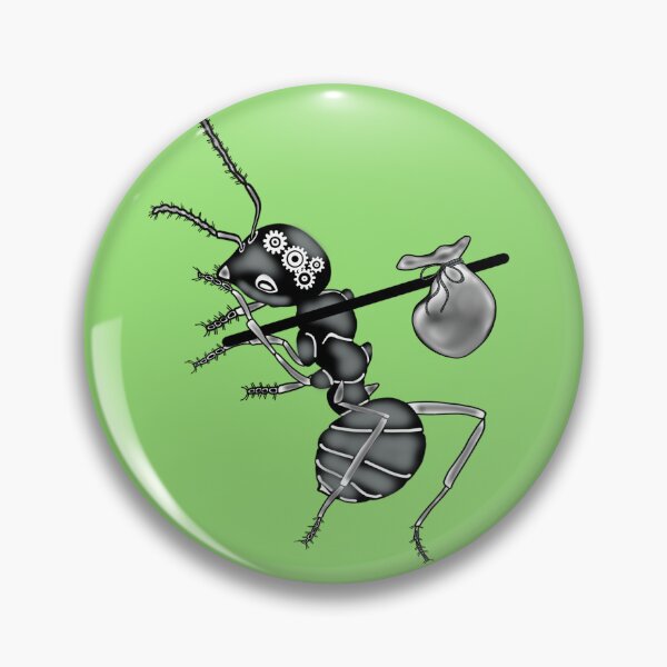 Item preview, Working ant, green background designed and sold by Osher-BioArt.