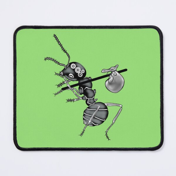 Item preview, Working ant, green background designed and sold by Osher-BioArt.