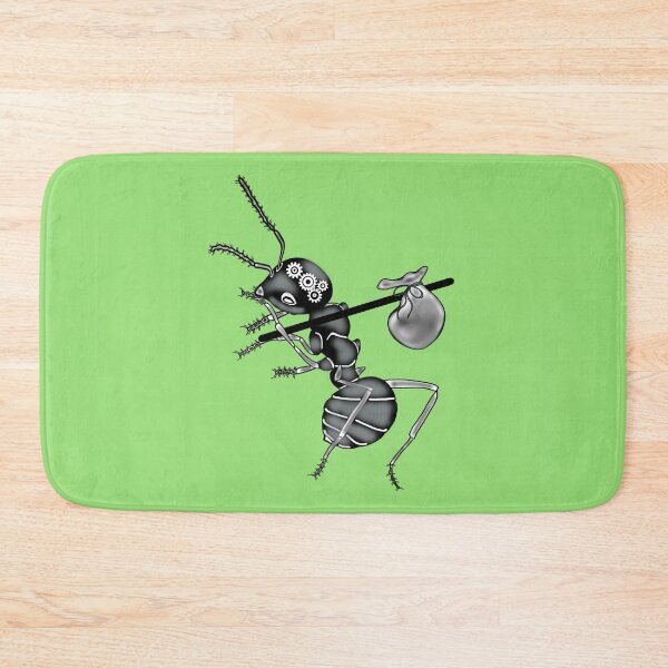 Item preview, Working ant, green background designed and sold by Osher-BioArt.
