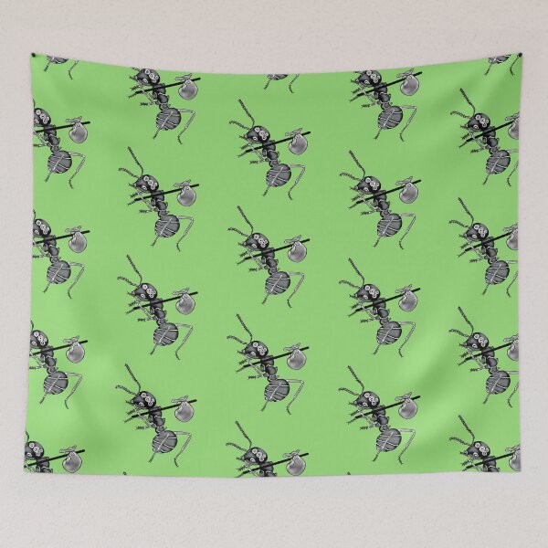 Item preview, Working ant, green background designed and sold by Osher-BioArt.