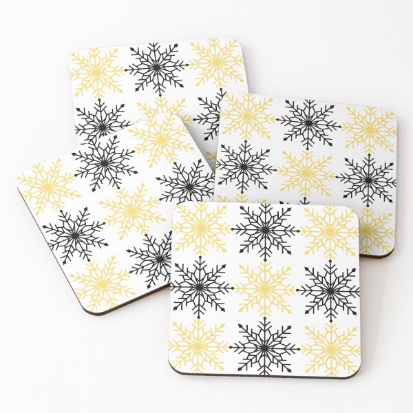 Item preview, Black and Gold Snowflakes designed and sold by Calli_Designs.