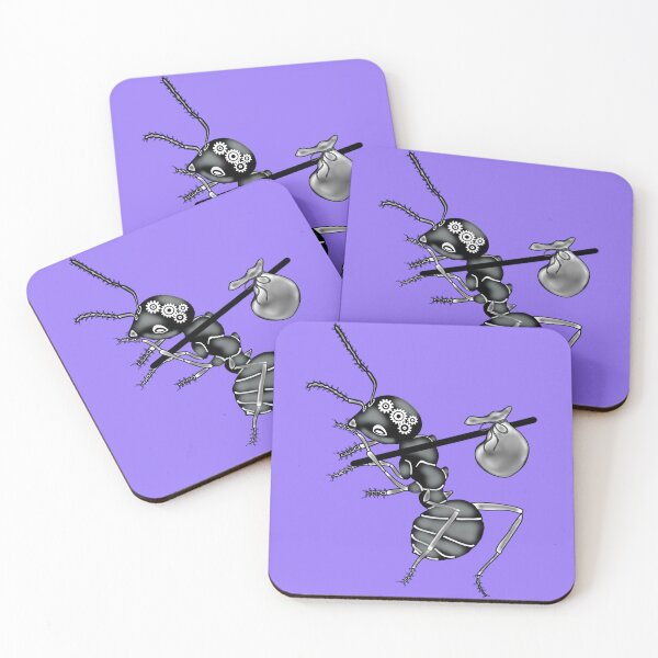 Item preview, Working ant, purple background designed and sold by Osher-BioArt.