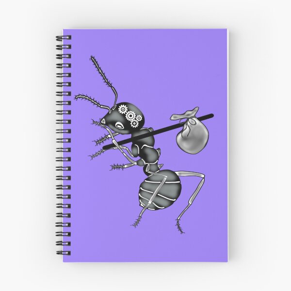 Item preview, Working ant, purple background designed and sold by Osher-BioArt.