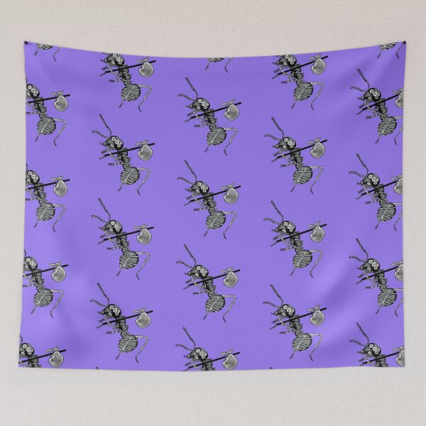 Item preview, Working ant, purple background designed and sold by Osher-BioArt.