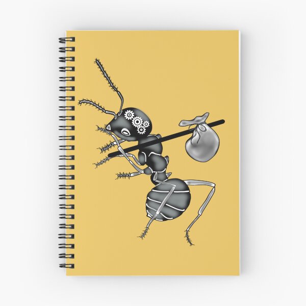 Item preview, Working ant, yellow background designed and sold by Osher-BioArt.