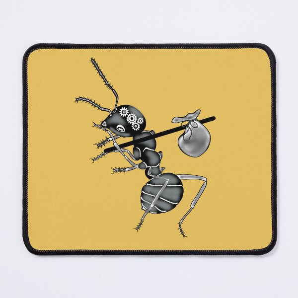 Item preview, Working ant, yellow background designed and sold by Osher-BioArt.