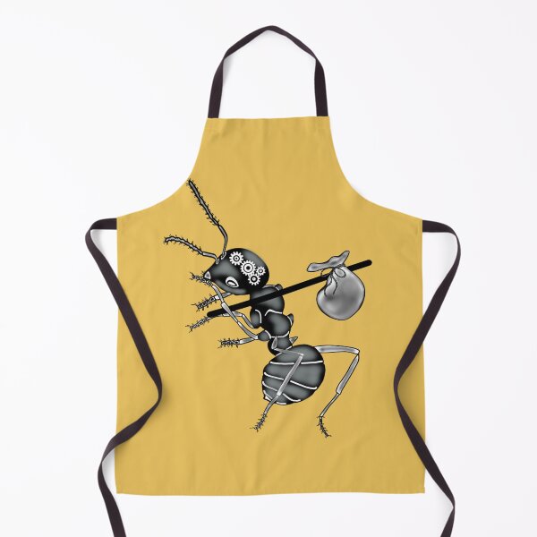 Item preview, Working ant, yellow background designed and sold by Osher-BioArt.