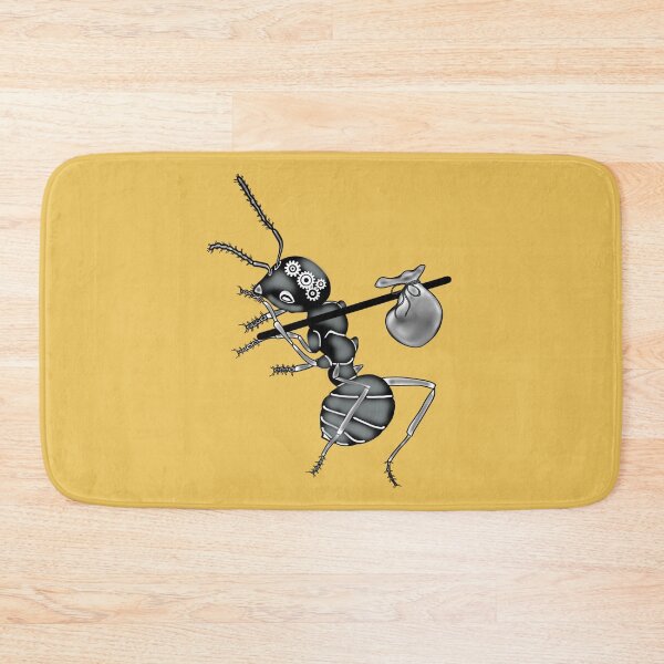 Item preview, Working ant, yellow background designed and sold by Osher-BioArt.