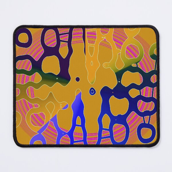 Item preview, Peach and dark blue asymmetrical geometrical shapes by Code03. designed and sold by Code03.