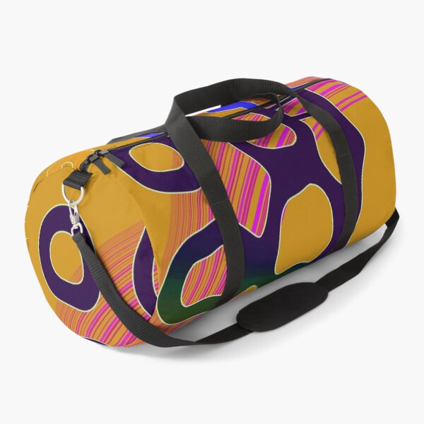 Item preview, Peach and dark blue asymmetrical geometrical shapes by Code03. designed and sold by Code03.