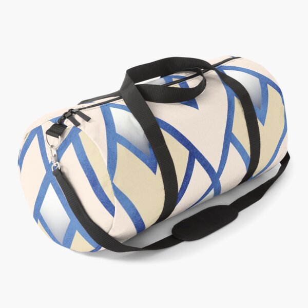 Item preview, Triangle Geometric blue cream pattern  designed and sold by TipTopTapo.