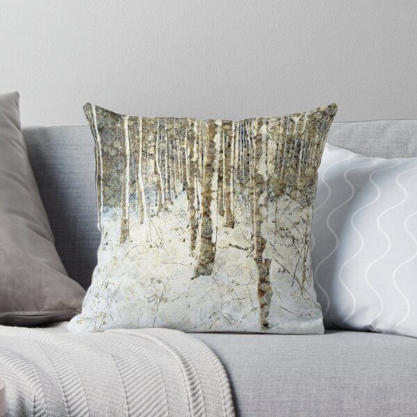 Winter Wood Throw Pillow
