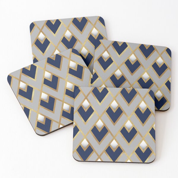 Item preview, Triangle Geometric gold cream pattern  designed and sold by TipTopTapo.