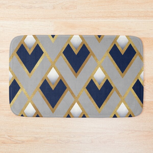 Item preview, Triangle Geometric gold cream pattern  designed and sold by TipTopTapo.