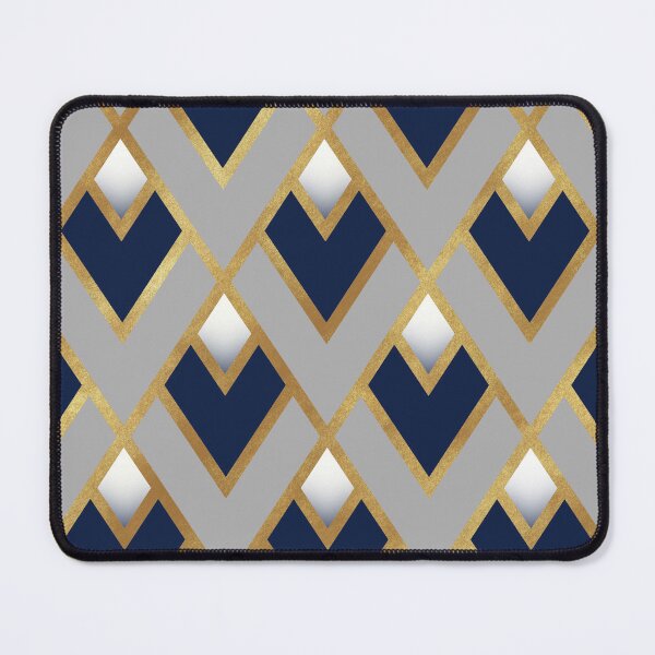 Item preview, Triangle Geometric gold cream pattern  designed and sold by TipTopTapo.