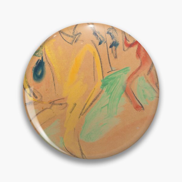 Item preview, Ernst Ludwig Kirchner Badende (Figuren in Bewegung) (1910) designed and sold by TeeARTHY.