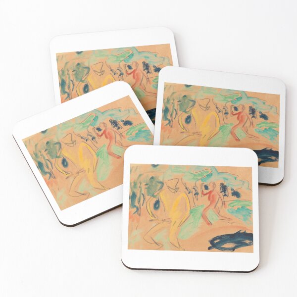 Item preview, Ernst Ludwig Kirchner Badende (Figuren in Bewegung) (1910) designed and sold by TeeARTHY.