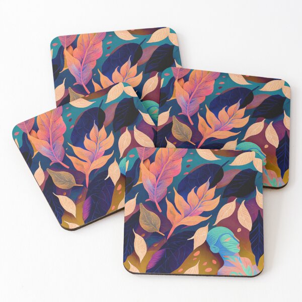Item preview, Colorful Leaf art pattern designed and sold by badbug.