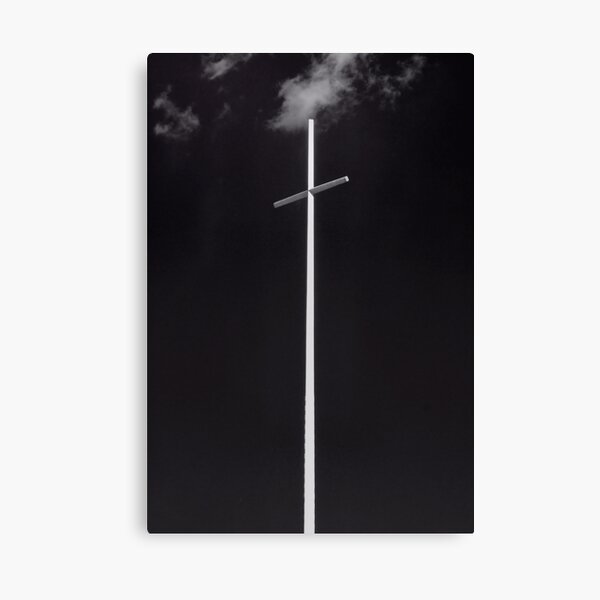 White Cross Rising Canvas Print