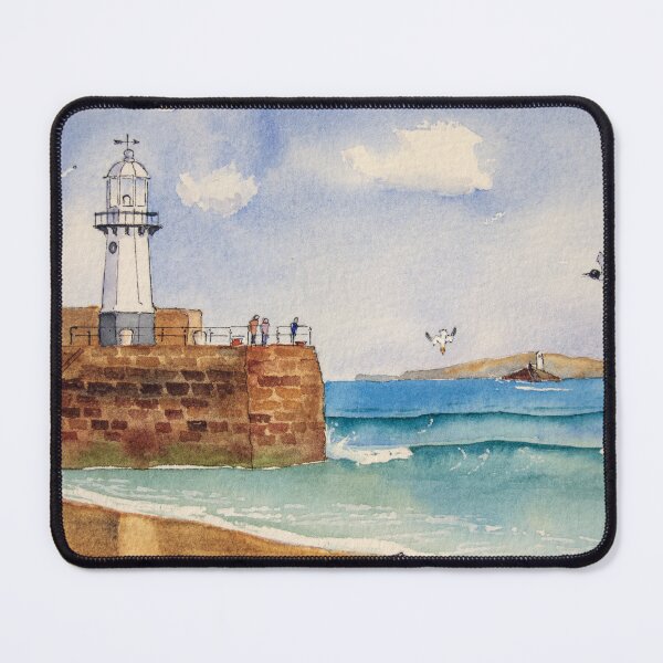 Item preview, St Ives Lighthouse and the Bay. designed and sold by John Ray.