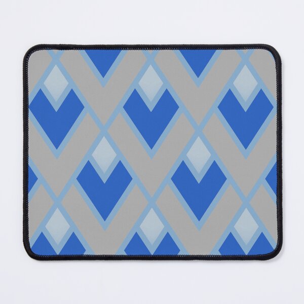 Item preview, Retro Triangle Geometric pattern blue grey designed and sold by TipTopTapo.