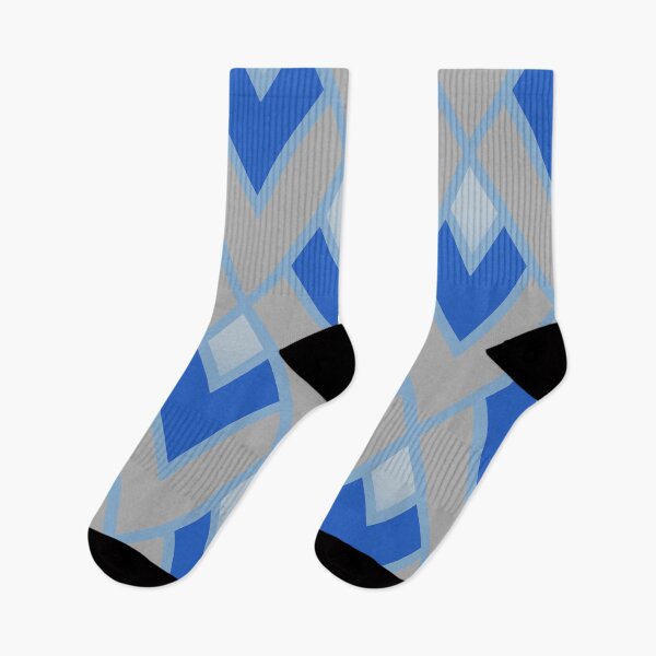 Item preview, Retro Triangle Geometric pattern blue grey designed and sold by TipTopTapo.