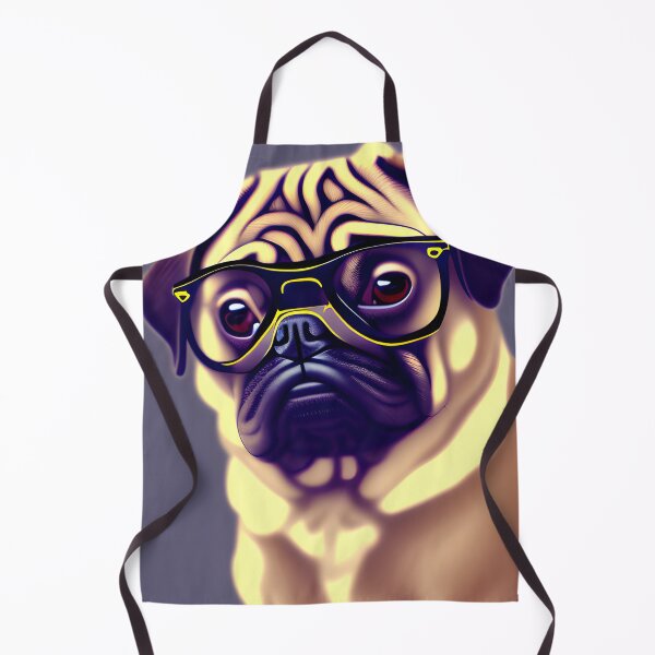 Item preview, Cool Pug Wearing glasses designed and sold by SurullinenArt.