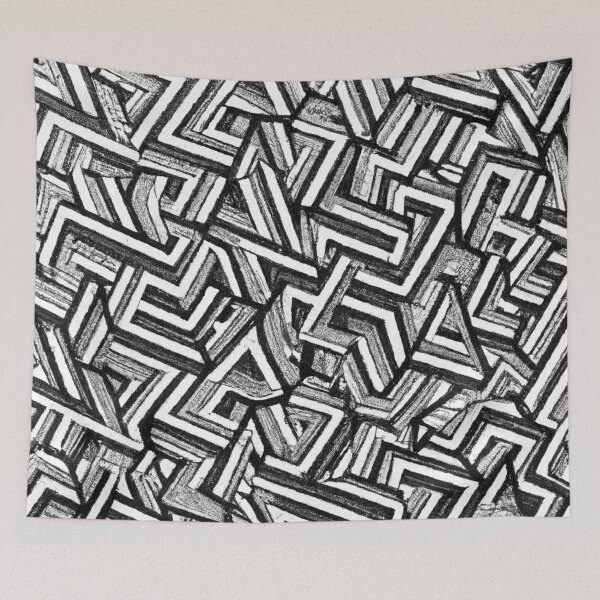 Item preview, Black and white geometric designed and sold by Bakesales.