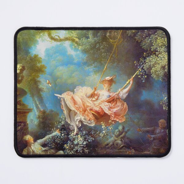 Item preview, The Swing By Jean-Honoré Fragonard: Painting Artwork Enhanced For Brighter Colors designed and sold by MonochromaKey.