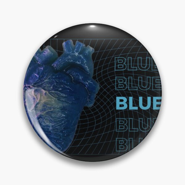 Item preview, Heart blue heart designed and sold by cockroachMag.