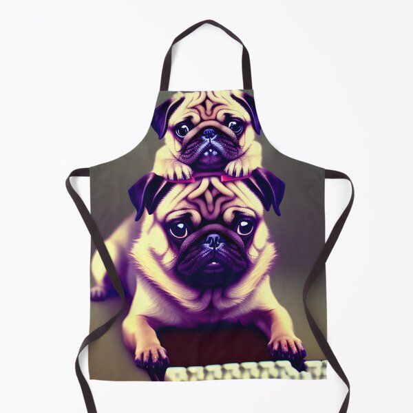 Item preview, Momma Pug Teaching Baby Pug How to Pay Bills designed and sold by SurullinenArt.