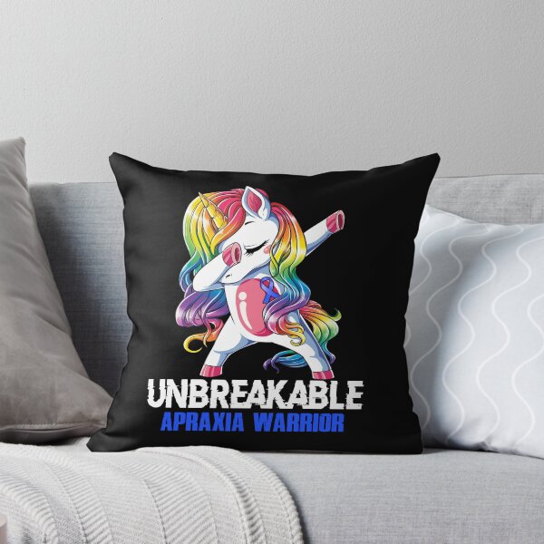 Item preview, Apraxia Awareness - Unicorn Apraxia Warrior Ribbon UNBREAKABLE designed and sold by Fernandezf.
