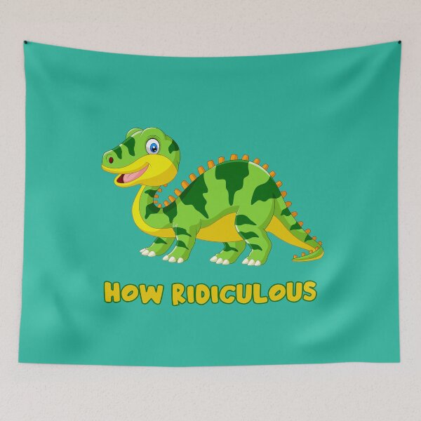 Item preview, Copy of   How Ridiculous Rexy Funny Fish Rexy Geen Yellow Gift designed and sold by CandyLoo.