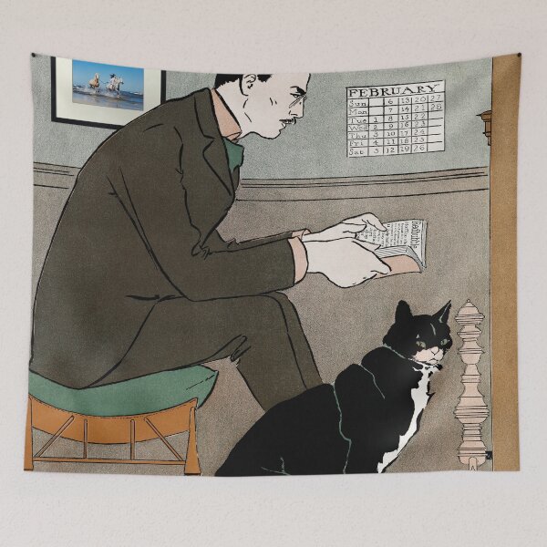 Item preview, Reading with the cat designed and sold by HofTao.