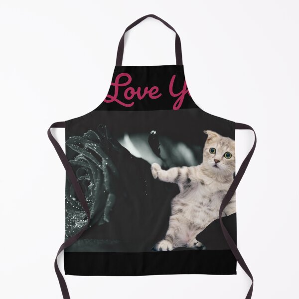 Item preview, I love you cat with black rose designed and sold by Jho251981.