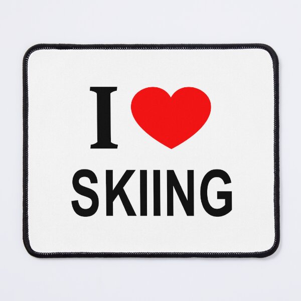 Item preview, I ❤️ SKIING I LOVE SKIING I HEART SKIING designed and sold by usernamenaijan.