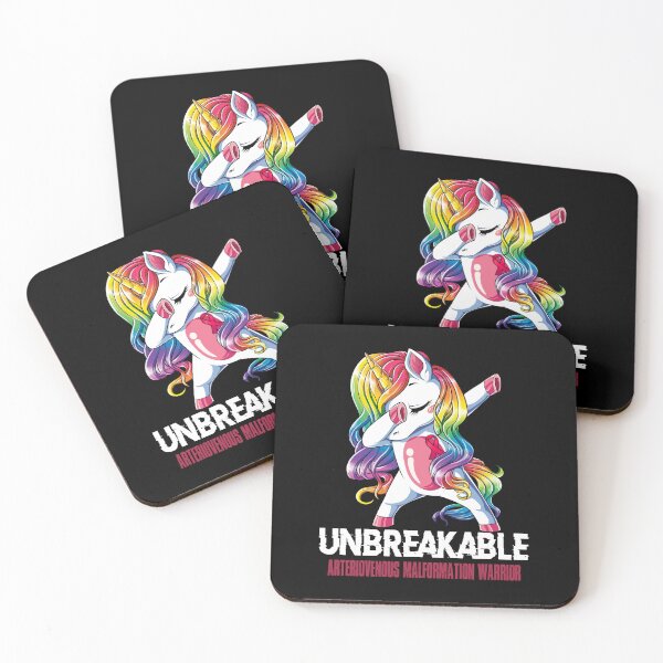 Item preview, Arteriovenous Malformation Awareness - Unicorn Arteriovenous Malformation Warrior Ribbon UNBREAKABLE designed and sold by Fernandezf.