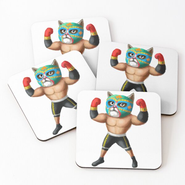 Item preview, Mexican Lucha Libre Cat designed and sold by eightninethree.