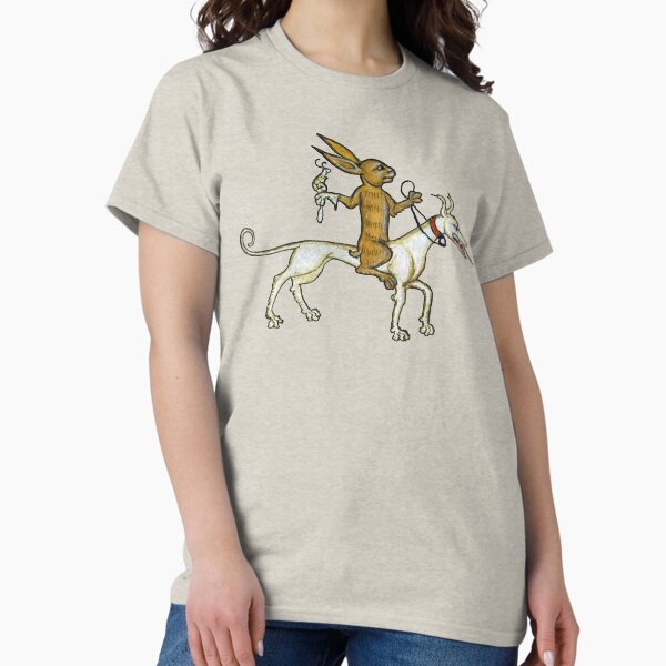 Item preview, Medieval Rabbit Riding Dog and Holding Snail designed and sold by Cat Lady Designs.