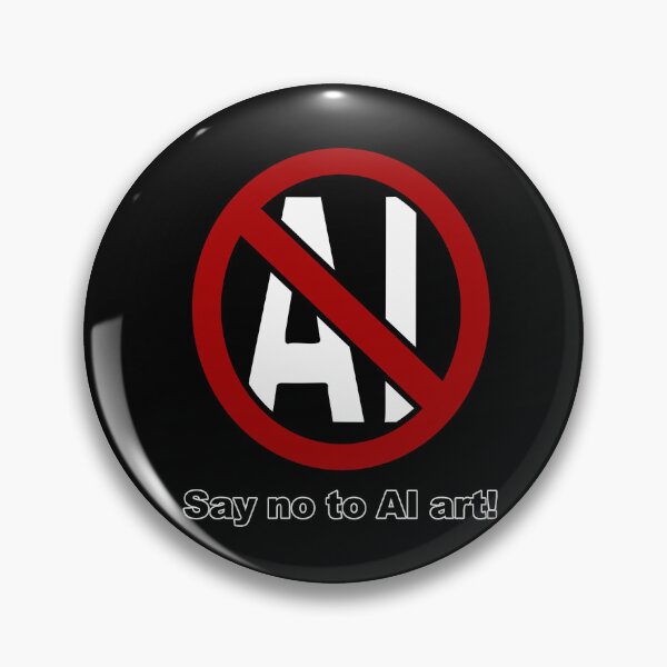 Item preview, No to AI designed and sold by KimJImagery.