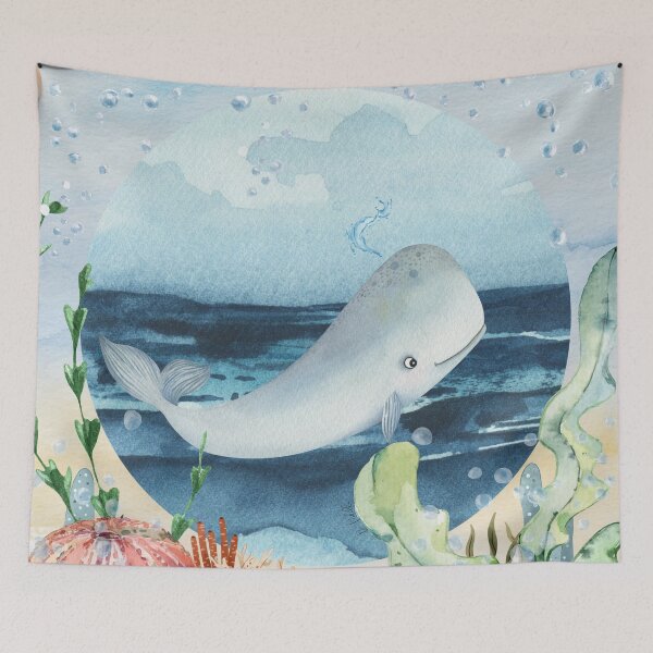 Item preview, Whale - Everything is connected - #1designpourlespoir 2022 designed and sold by Association Permacultur'Espoir.