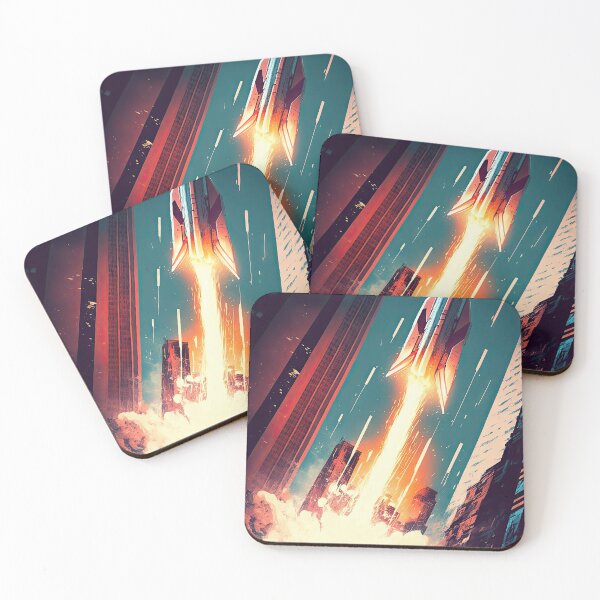 Item preview, Rocket launched from within the city designed and sold by mrlongfield.