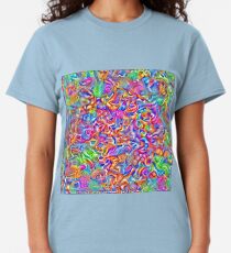 A pair of blue and yellow scissors on a white surface Classic T-Shirt