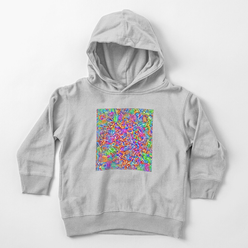 A pair of blue and yellow scissors on a white surface Toddler Pullover Hoodie