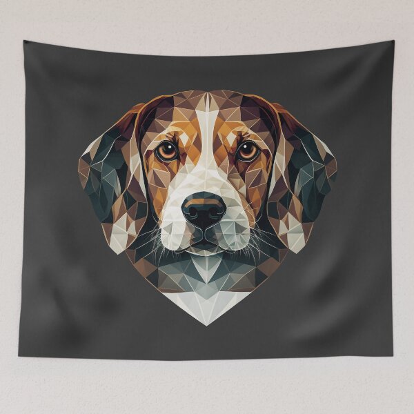 Item preview, Beagle Geometric Portrait designed and sold by Bondoboxy.
