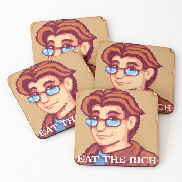 Item preview, Stardew Valley Pierre - eat the rich designed and sold by Lauren Kenney.