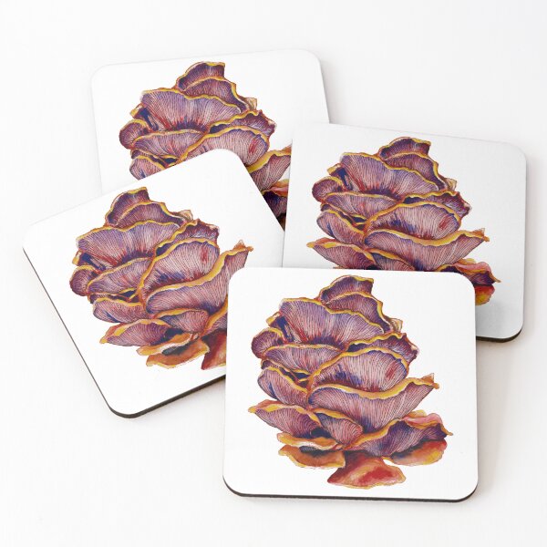 Item preview, Oyster Mushroom Fine Art Watercolor Drawing Illustration designed and sold by Amelia Parlier.